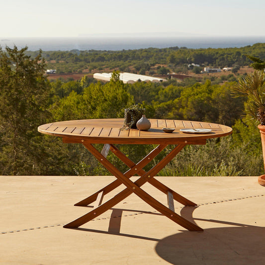 Ashby 6 Seater Round Wooden Dining Table - Laura James