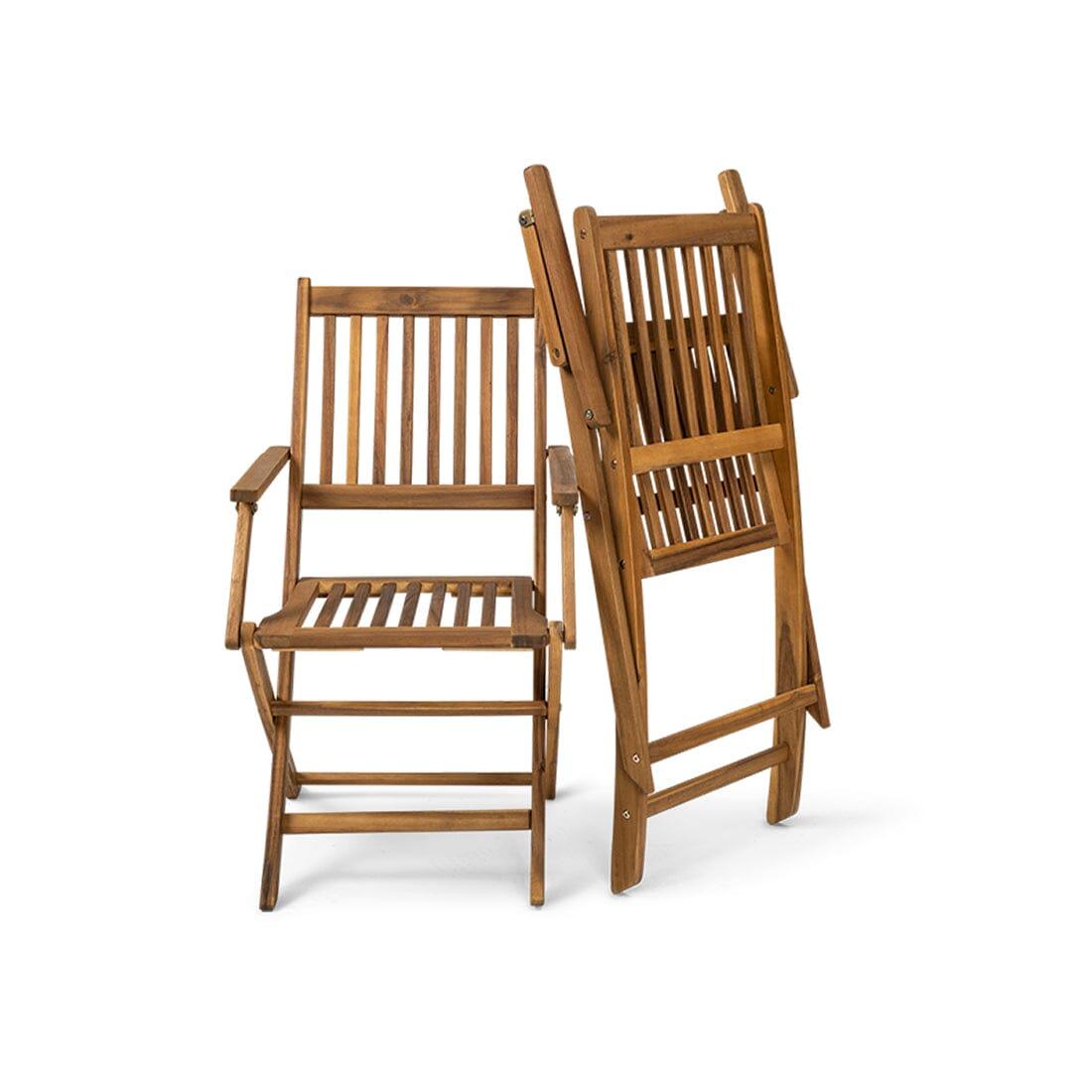 Ashby Wooden Folding armchairs - Set of 2 - Laura James