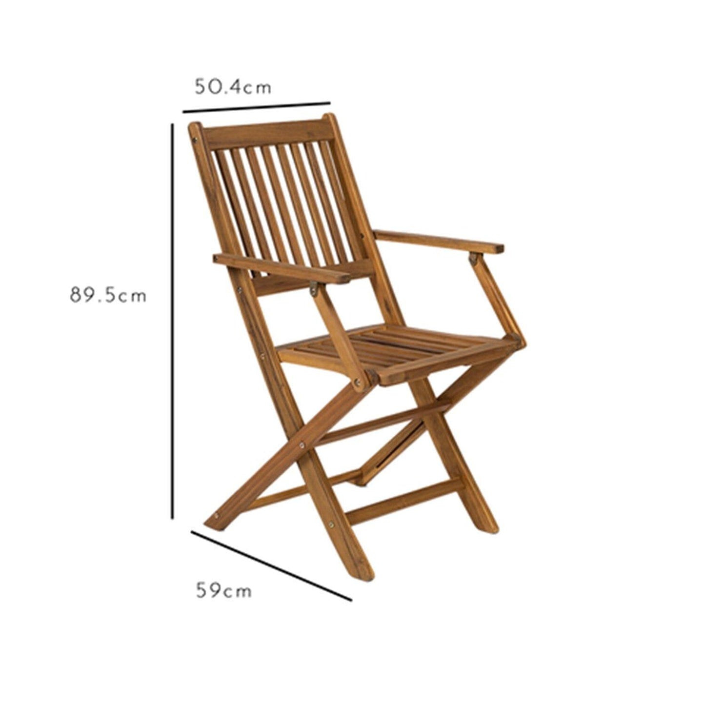 Ashby Wooden Folding armchairs - Set of 2 - Laura James