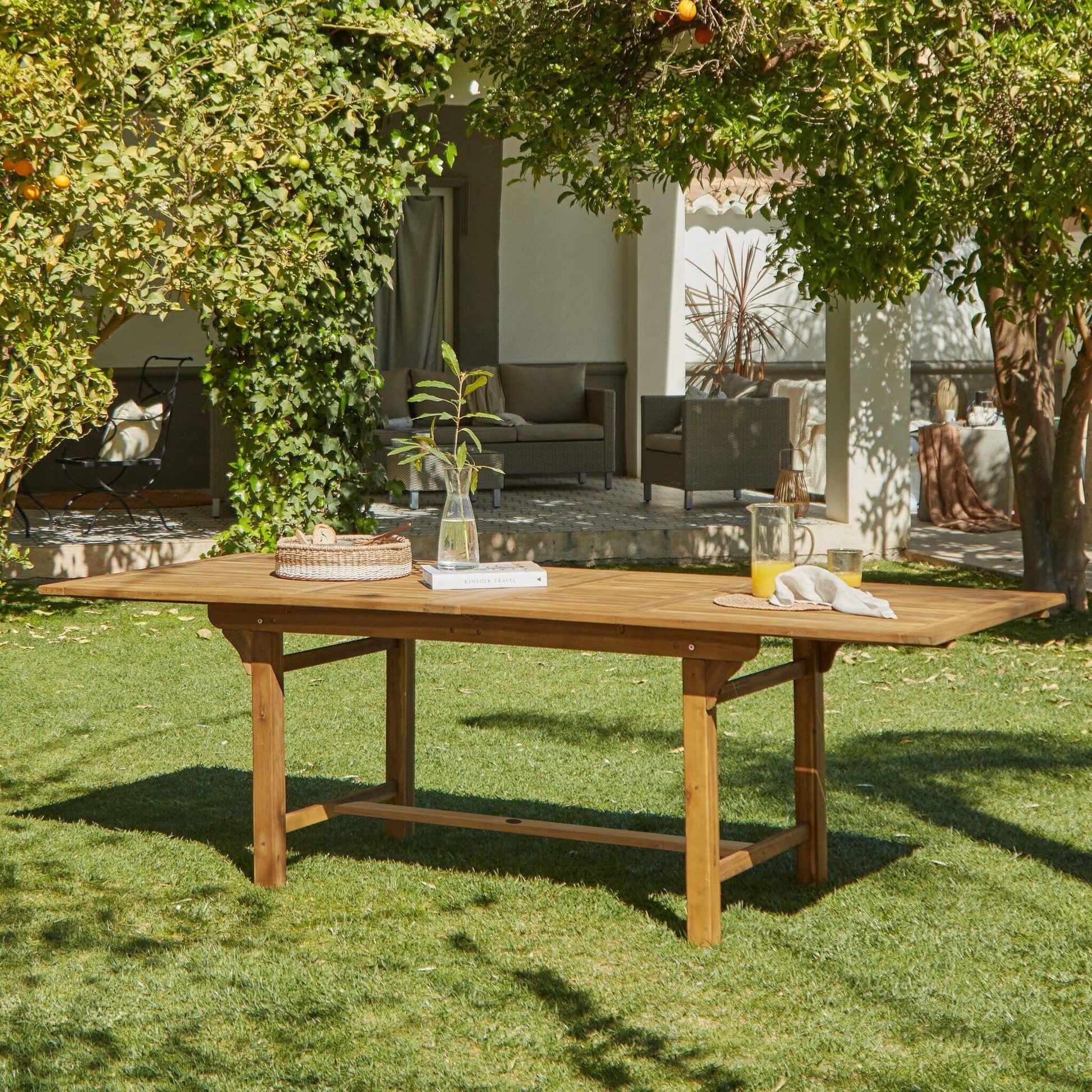 Aspen Outdoor Extendable Dining Set - With 6 Chairs - 160-240cm