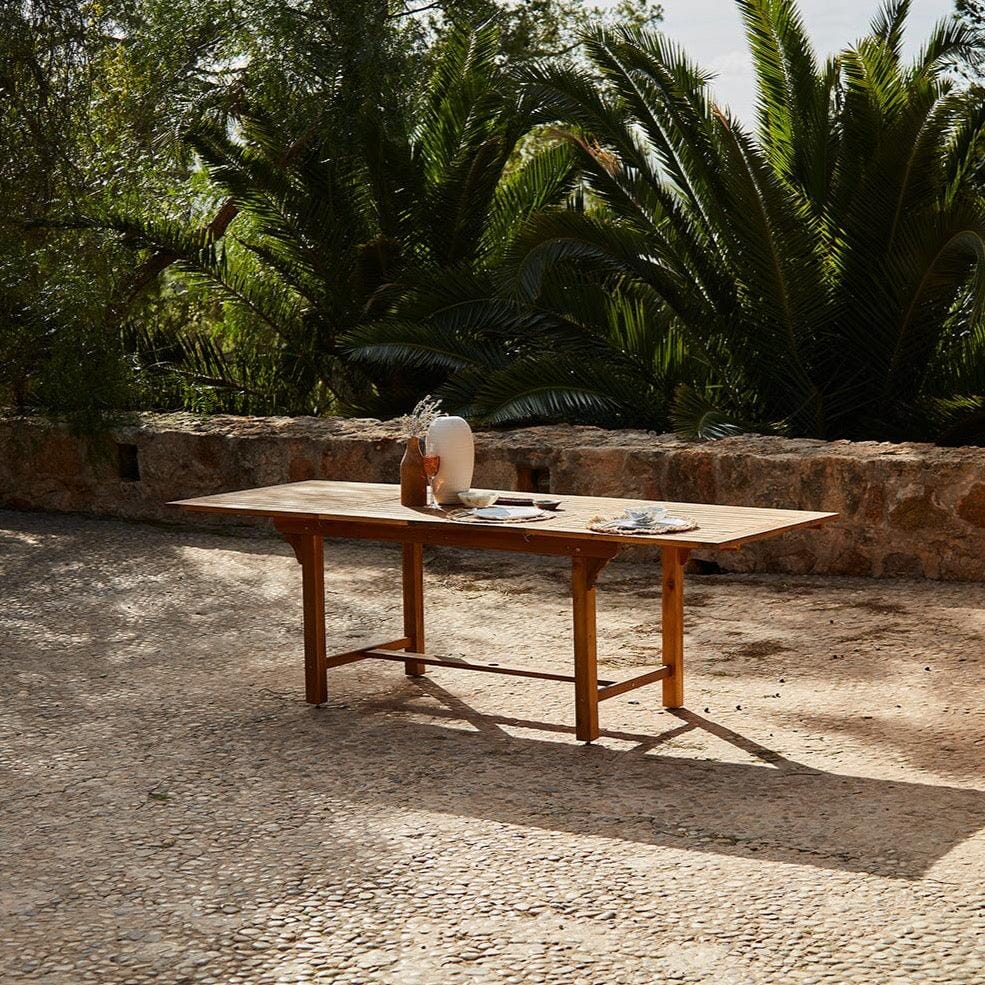 Aspen 8 Seater Wooden Garden Dining Set with Cushions - 160-240cm - Laura James