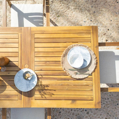 Aspen 8 Seater Wooden Extendable Garden Dining Set with Cushions