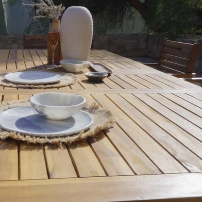 Aspen 6 Seater Wooden Extendable Garden Dining Set with Cushions