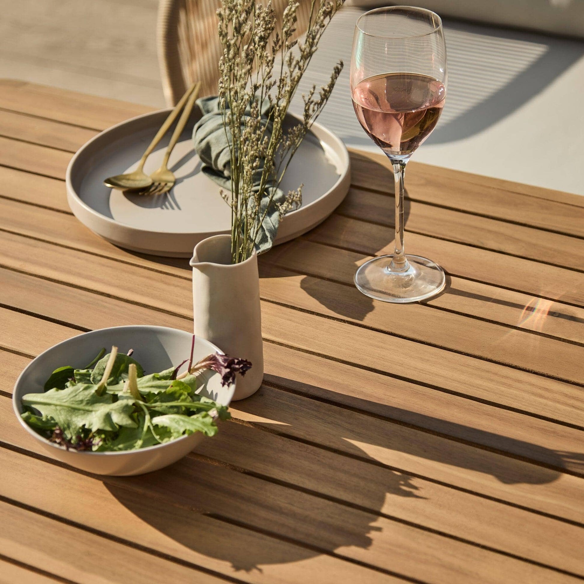 Eaden Rope Corner Dining Set - Natural - Laura James