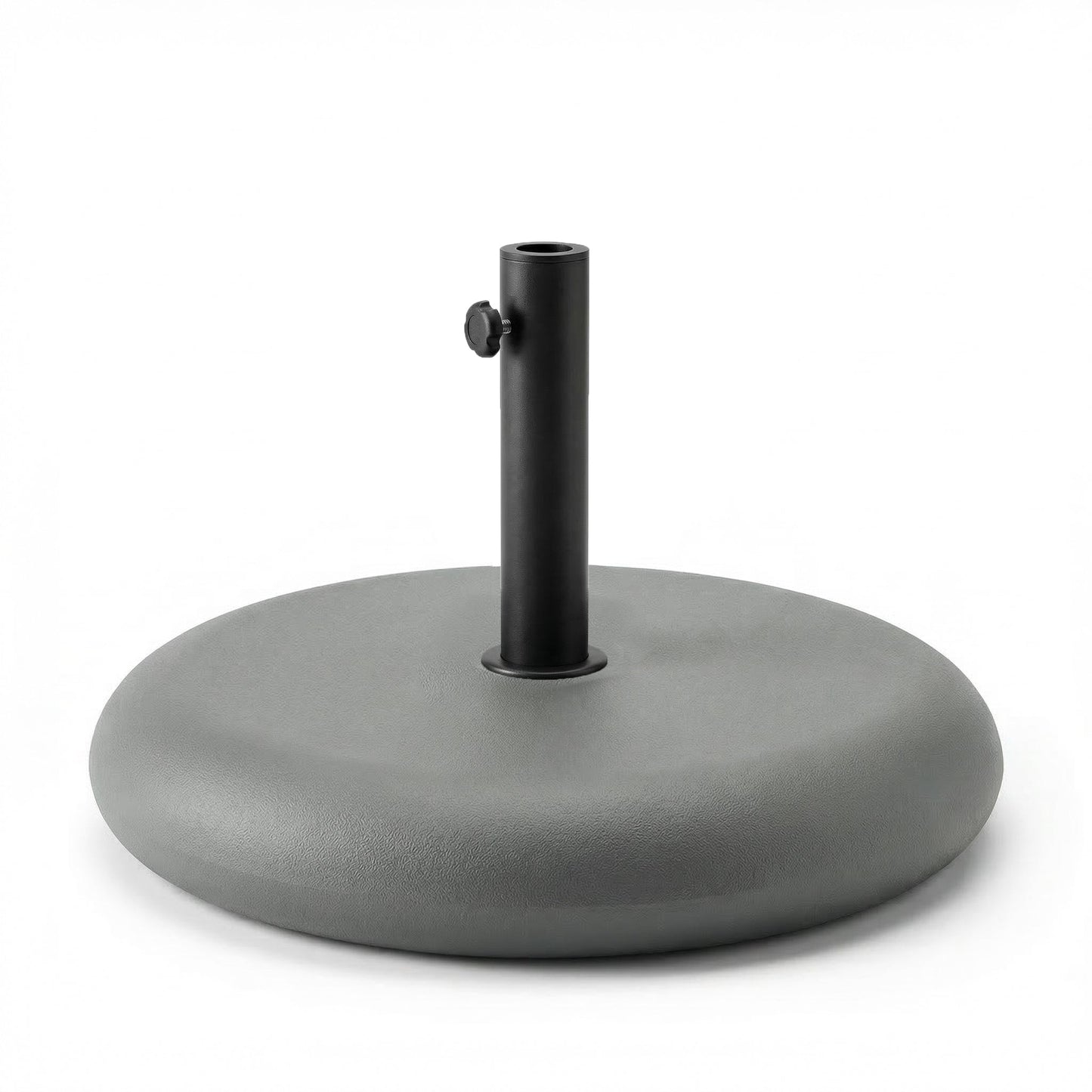  25kg Round Parasol Base - Grey Concrete - Laura James