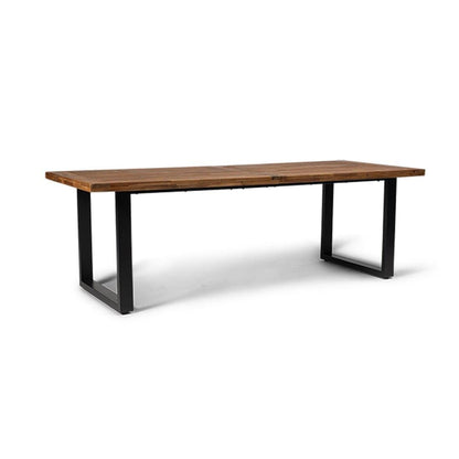 Hali 6 Seater Wooden Outdoor Dining Set with Hali Natural Chairs - 235cm