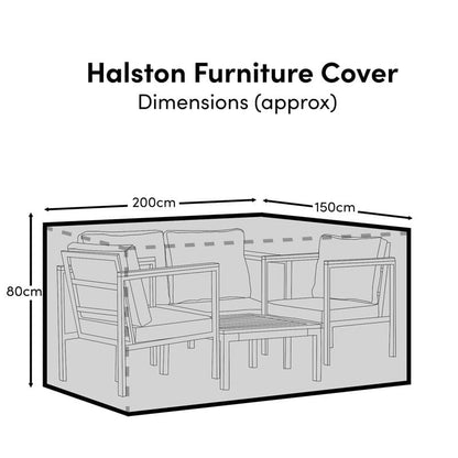 Small Rectangular Garden Furniture Cover 6 Seater - Lila - Ashby - Aspen - Marston - Oakley - Halston