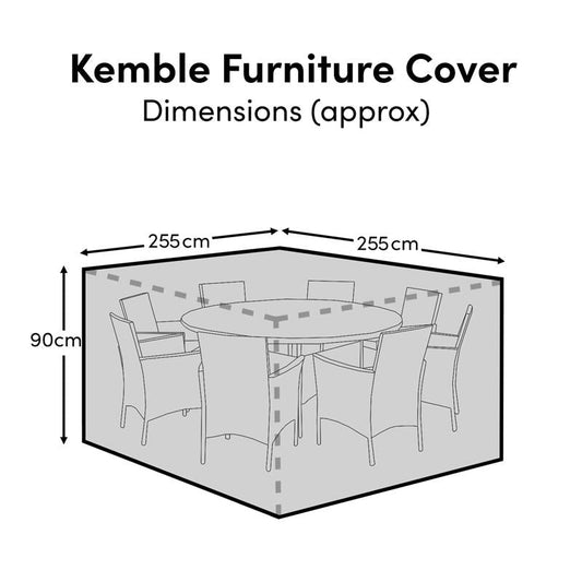 Kemble 8-Seater Raincover - 255x255x90cm - Laura James 