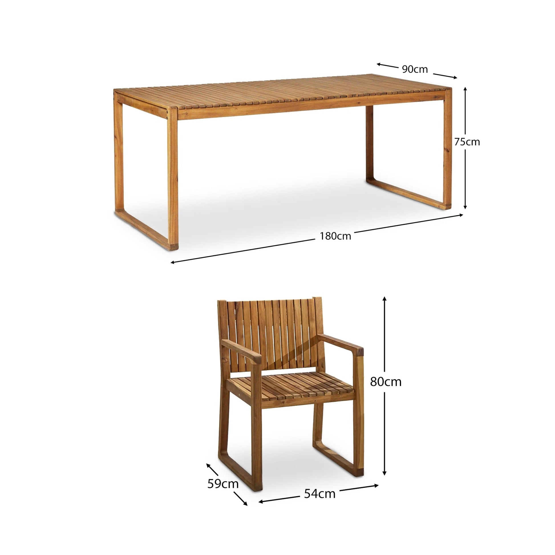 Lennox 8 Seater Wooden Outdoor Dining Set- Laura James 
