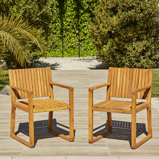 Lennox Wood Armchair - Set Of 2 - Laura James