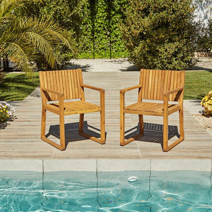 Lennox Wood Armchair - Set Of 2 - Laura James