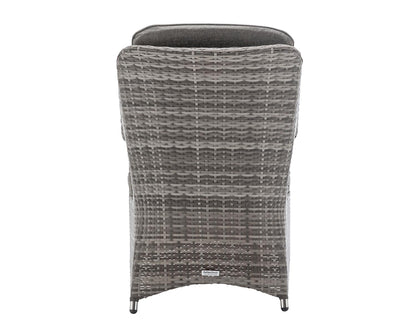 Pair of Marsaille Rattan Dining Chairs in Grey
