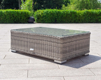Lisbon 2 Seater Rattan Garden Sofa Set in Grey