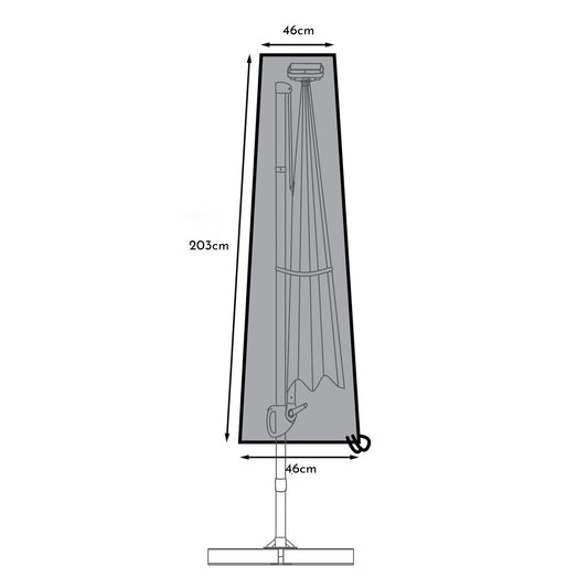 Parasol cover - lean over and cantilever parasols - Laura James