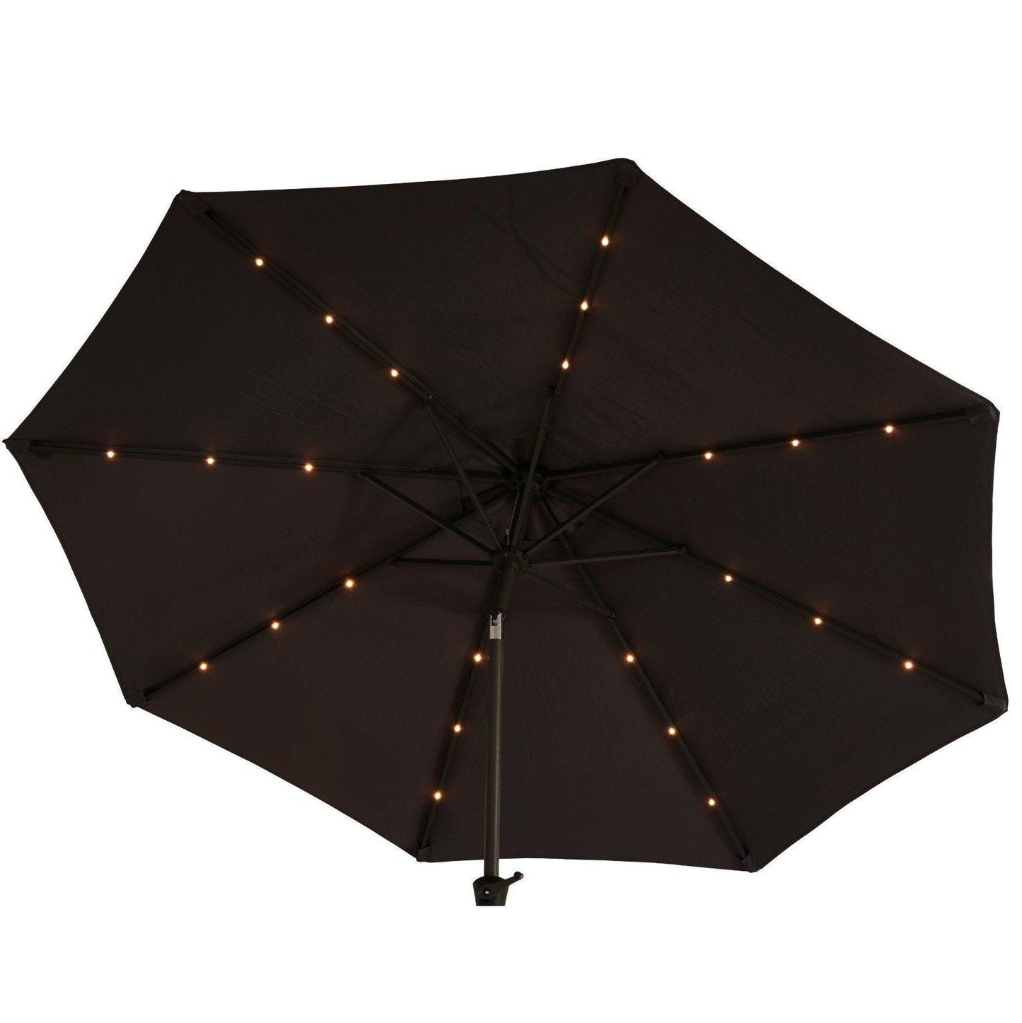 Premium LED 2.7m Round Parasol - Laura James