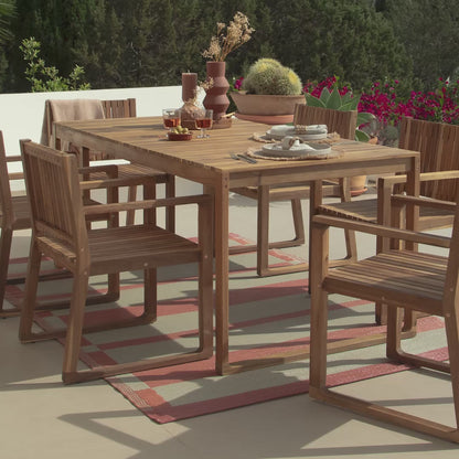 Lennox 6 Seater Wooden Outdoor Dining Set- Laura James 