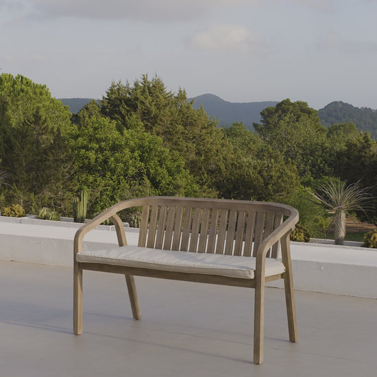 Shiro Wooden Garden Bench - Laura James
