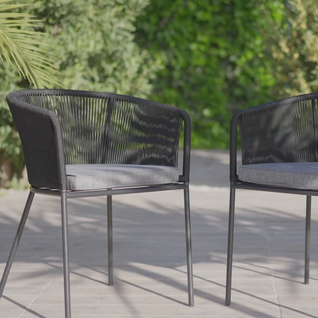 Hali 8 Seater Wooden Outdoor Dining Set with Hali Black Chairs - 235cm - Laura James
