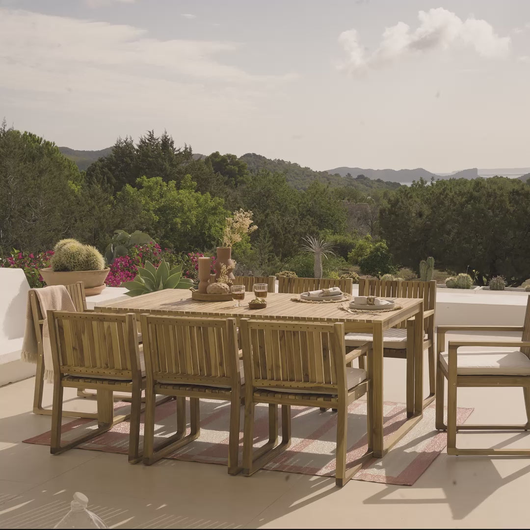 Lennox 8 Seater Wooden Outdoor Dining Set- Laura James 