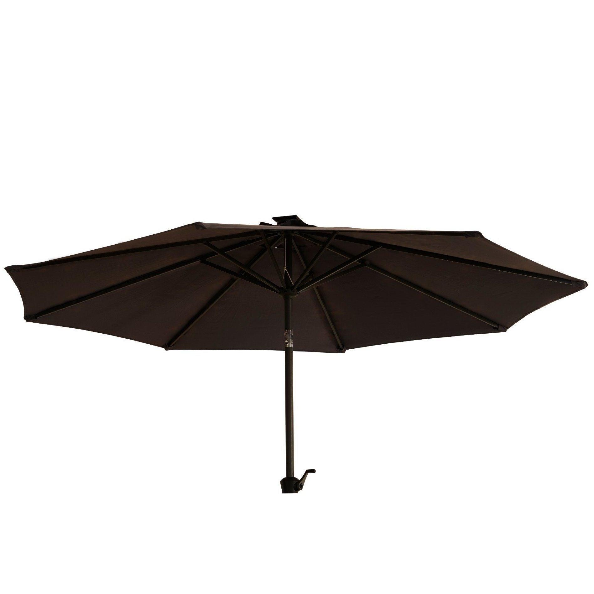 Round 3m Parasol - Grey - Laura James