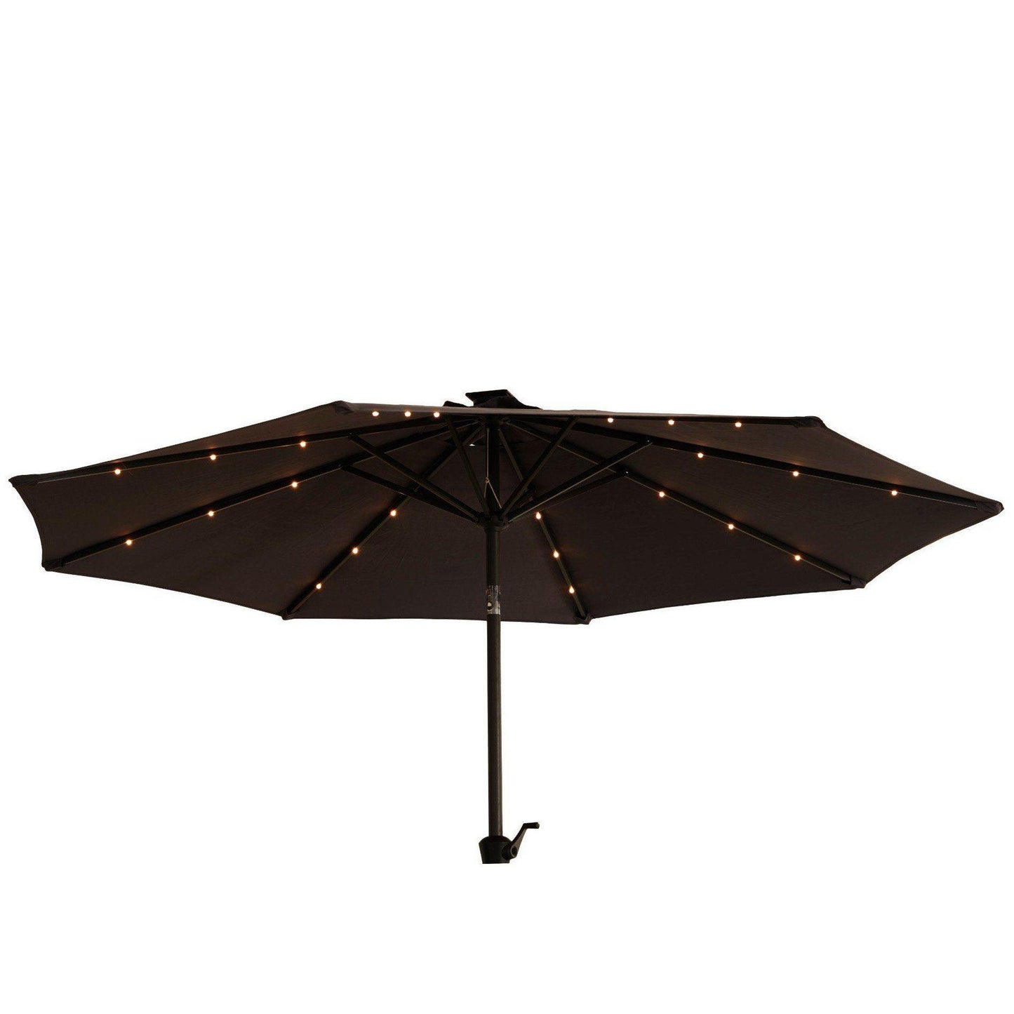 Round Parasol 2.5m Premium LED Grey - Laura James