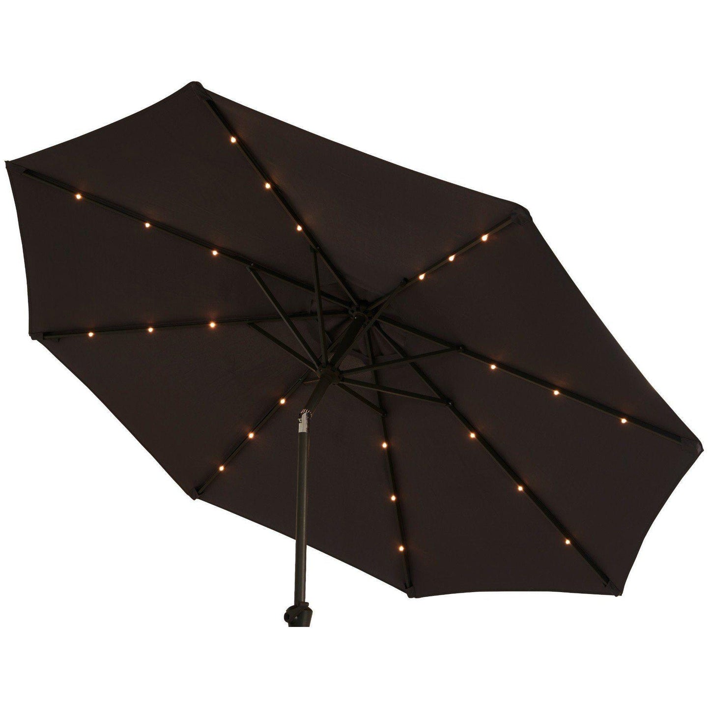 Round Parasol 2.2m Premium LED Grey - Laura James