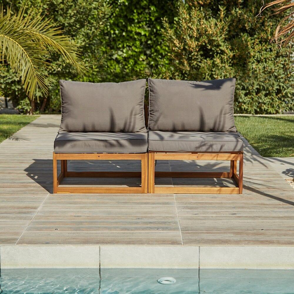 Rowan Grey Armchair with 2-Seater Sofa and Coffee Table Set