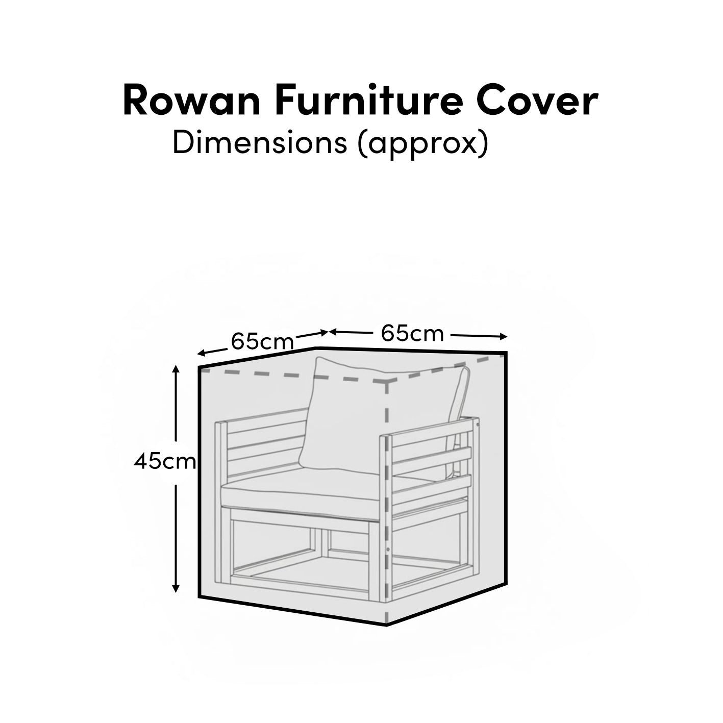 Rectangular Rain Cover 65x65x45cm - Laura James