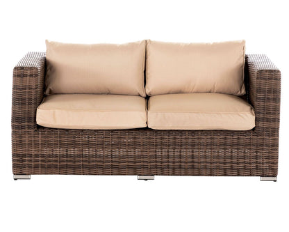 Ascot 2 Seat Sofa in Truffle and Champagne