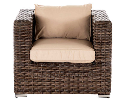 Ascot 2 Seat Sofa in Truffle and Champagne