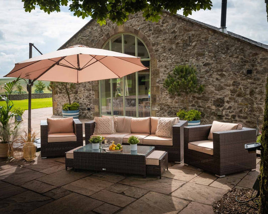 Ascot 3 Seat Sofa in Chocolate Mix and Coffee Cream