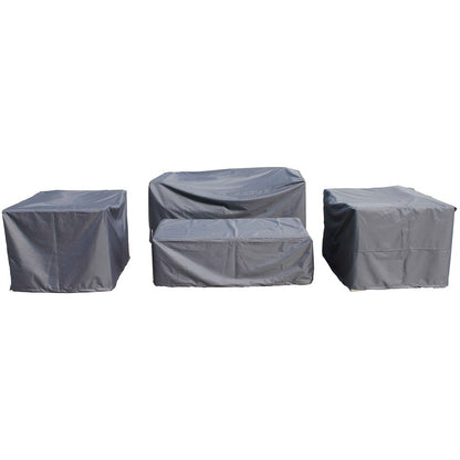 Ascot 2 Seater Rattan Garden Sofa Set in Premium Truffle Brown and Champagne