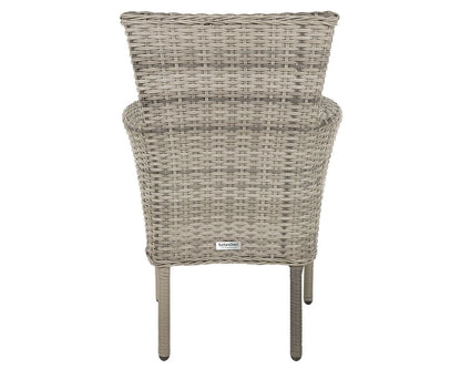 Cambridge Stackable Chairs Double Flat Grey Set of 2
