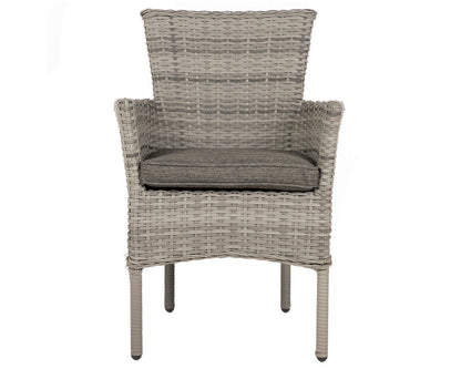 Cambridge 4 Stackable Chairs and Square Dining Table in Grey