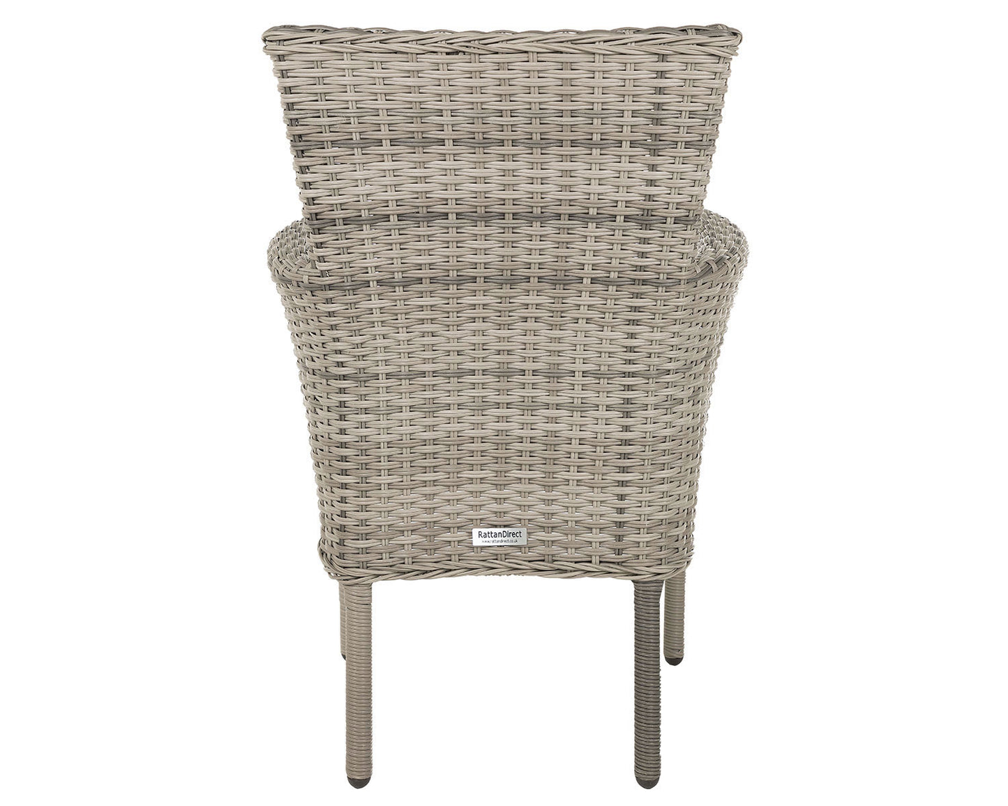 Cambridge 4 Stackable Chairs and Square Dining Table in Grey