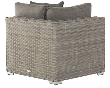 Florida 6 Piece Rattan Garden Corner Sofa Set in Grey