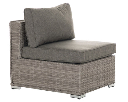 Florida 6 Piece Rattan Garden Corner Sofa Set in Grey