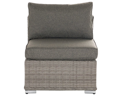 Florida 4 Piece Rattan Garden Corner Sofa Set in Grey
