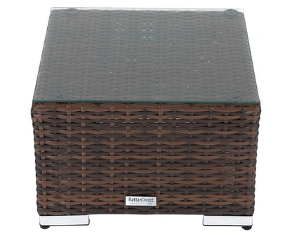 Florida Rattan Garden Bistro Set in Chocolate and Cream