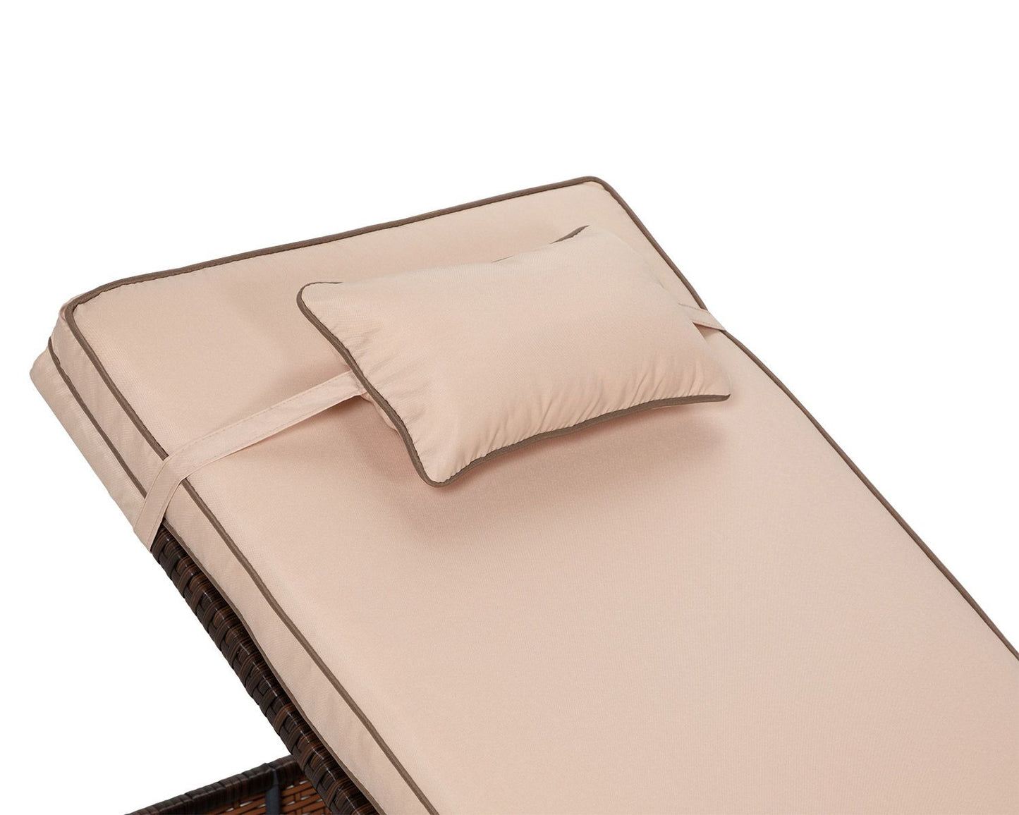 Miami Sunlounger x 2 + Small Square Side Table x 1 in Chocolate Mix