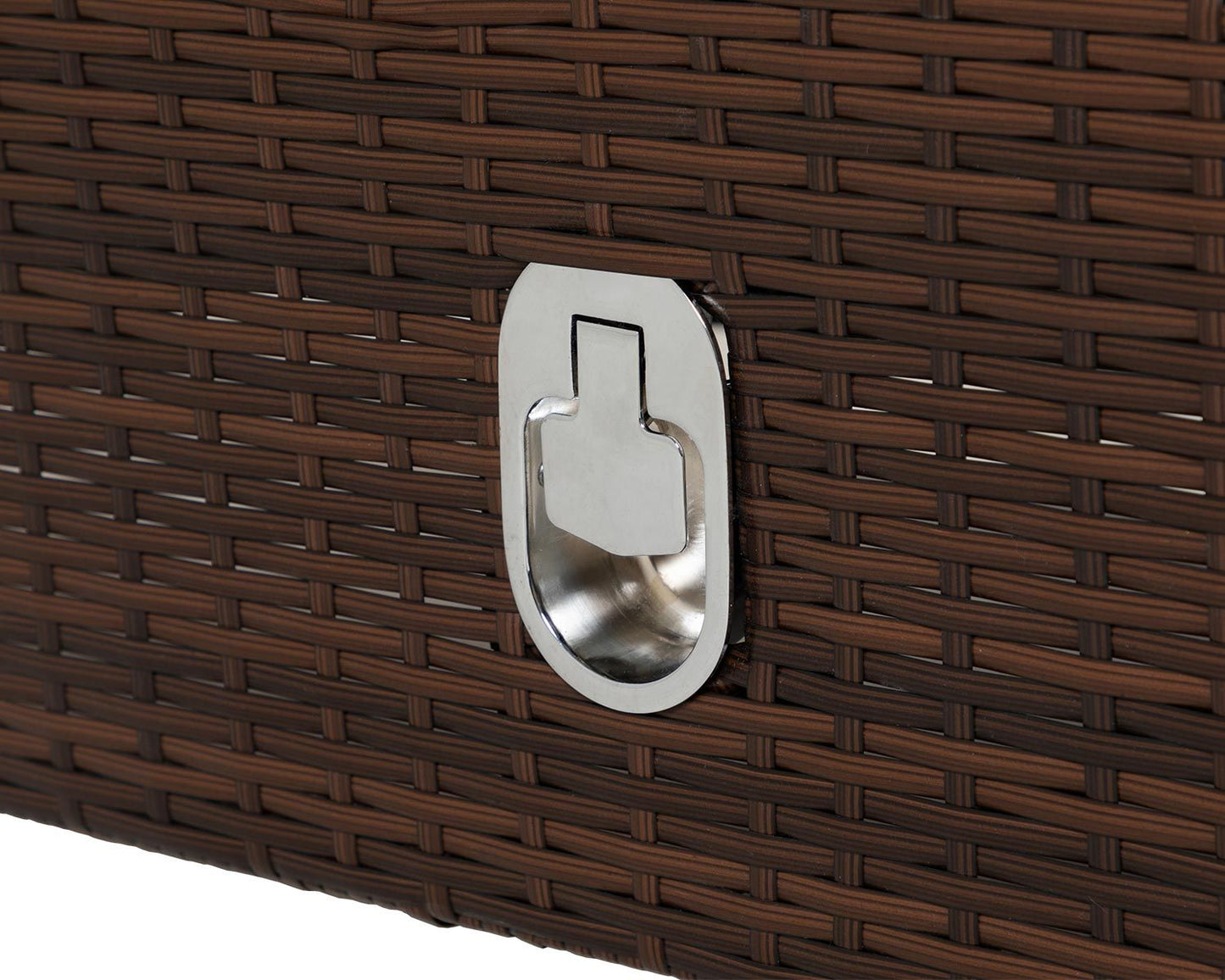 Miami Sunlounger x 2 + Small Square Side Table x 1 in Chocolate Mix