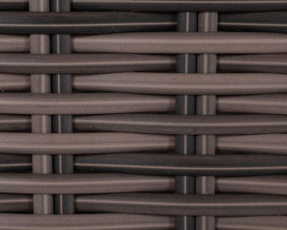 Monaco Ottoman in Truffle Brown and Champagne