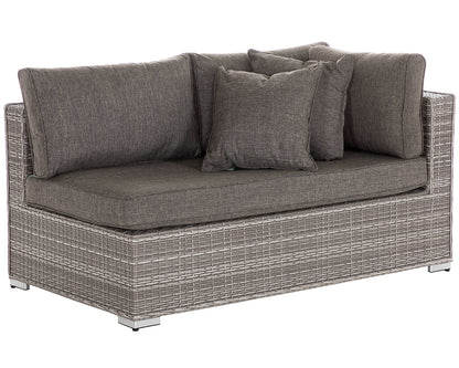 Monaco Rattan Garden Righthand Corner Sofa Set in Grey