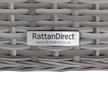 Monaco Rattan Garden Righthand Corner Sofa Set in Grey