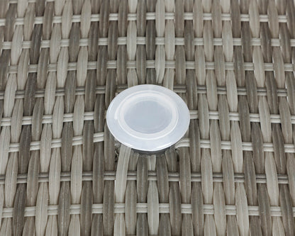 Marseille 4 Rattan Garden Dining Chairs and Small Round Table in Grey