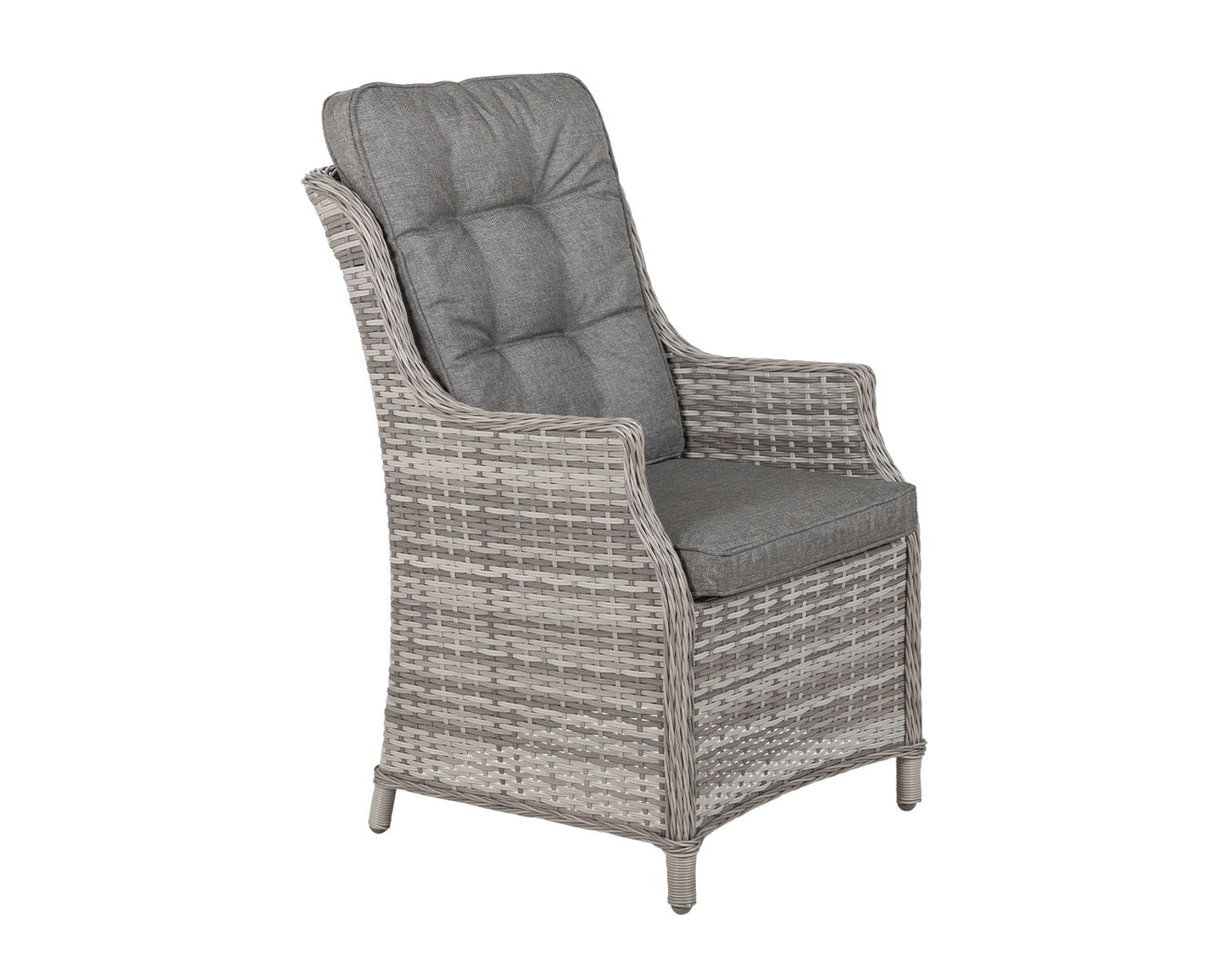 Riviera 6 Dining Chairs and Rectangular Dining Table in Grey