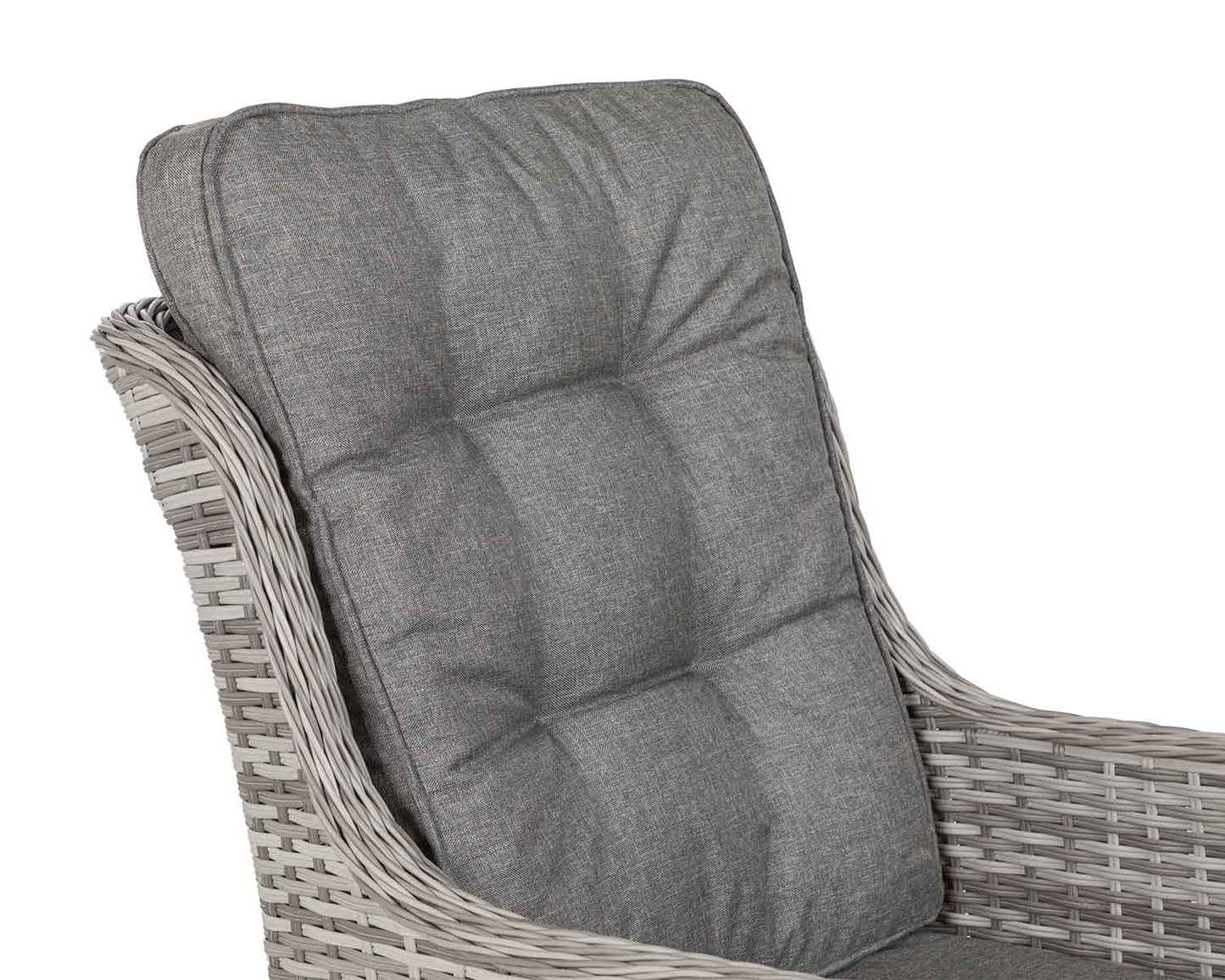 Riviera 6 Dining Chairs and Rectangular Dining Table in Grey