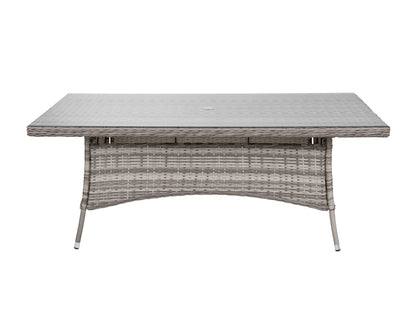 Riviera 6 Dining Chairs and Rectangular Dining Table in Grey