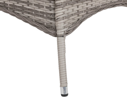 Riviera 6 Dining Chairs and Rectangular Dining Table in Grey