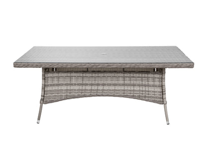 Riviera 4 Dining Chairs and Rectangular Dining Table in Grey